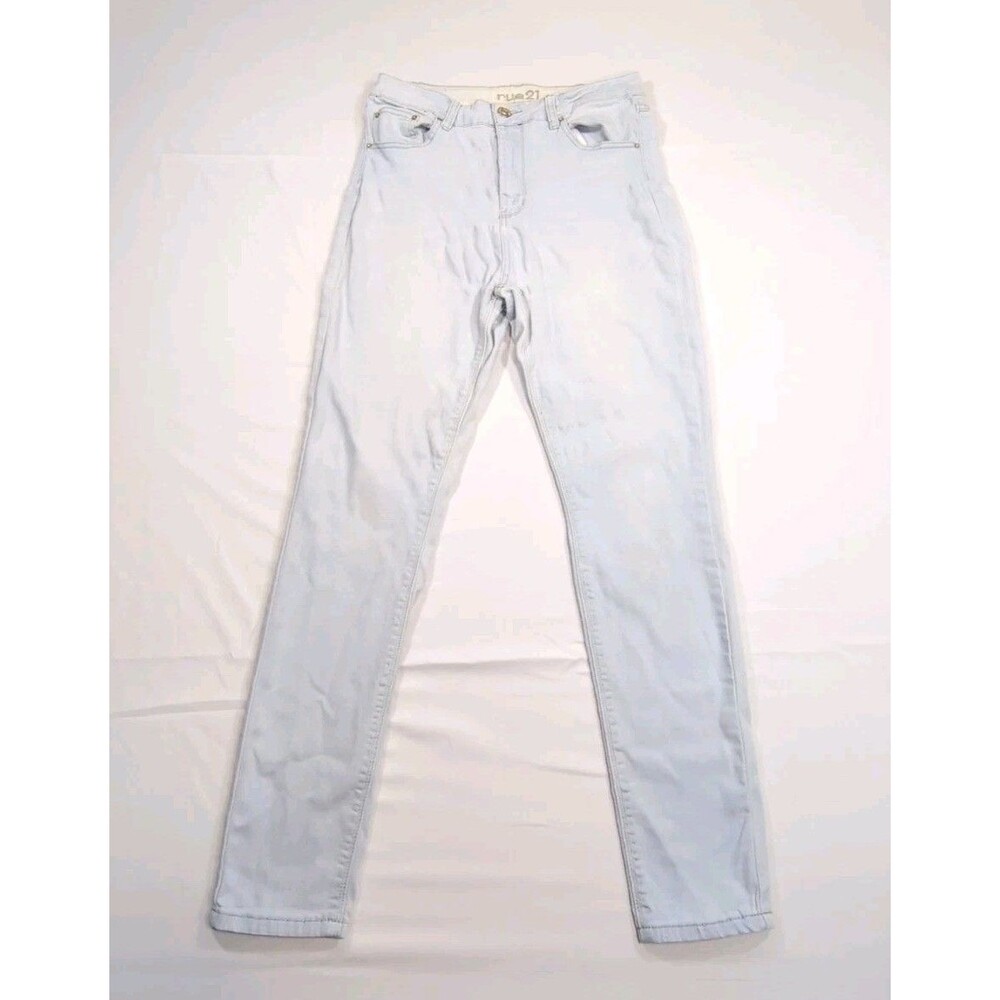 Rue21 Uber High Rise Jegging Denim Jeans Women's Sz. 12R Distressed 5-Pocket